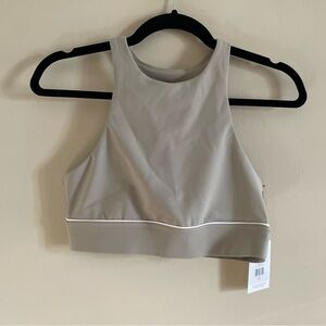 New! IVL Collective High-Neck Beige Sports Bra